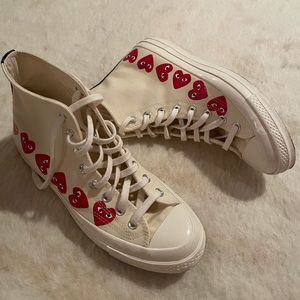 CDG X converse sneakers. WORN ONCE.